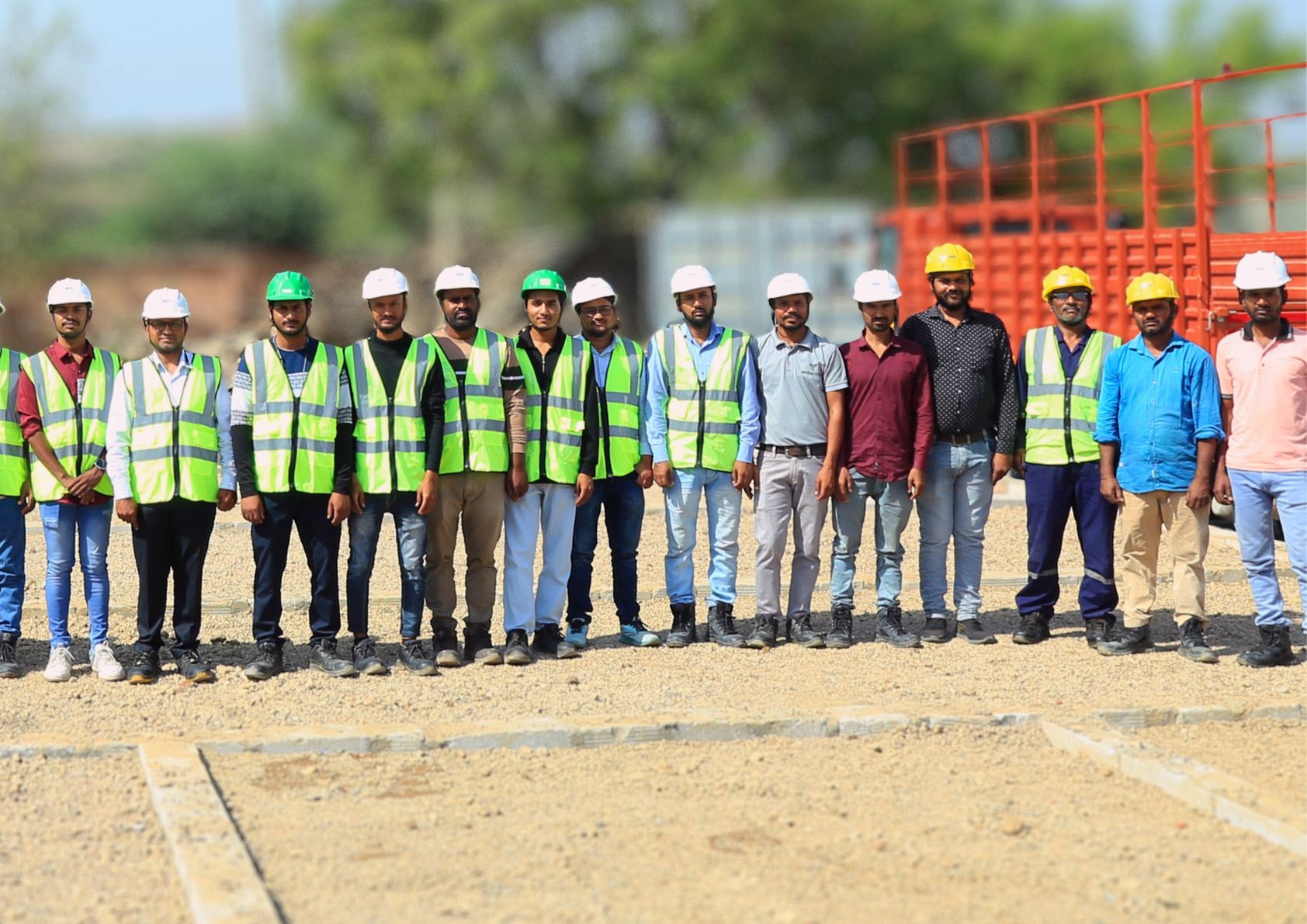 NCPL engineers and supervisors on site
