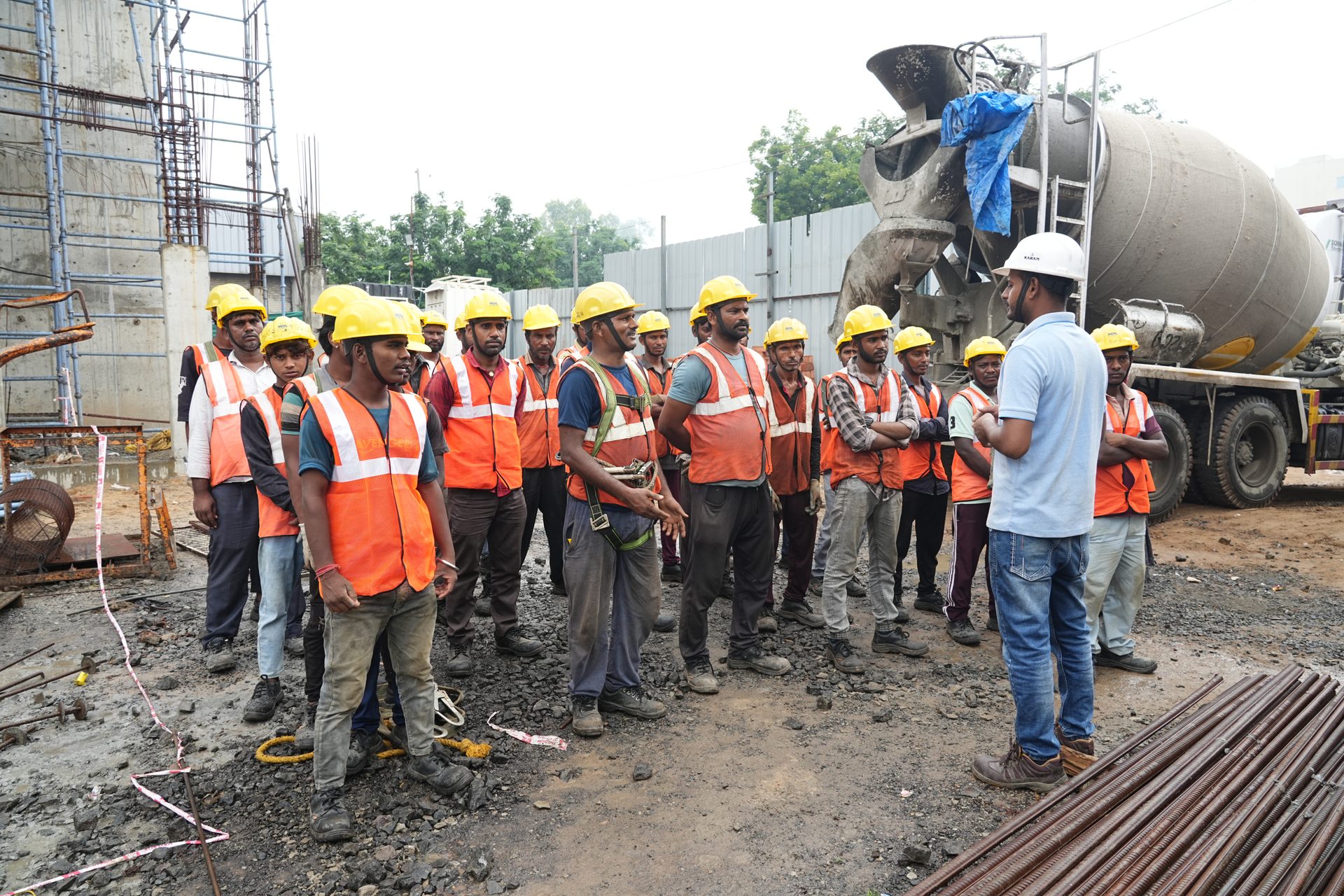 Every shift starts with a toolbox talk
